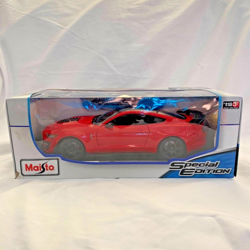 Maisto 2020 Mustang Shelby GT500 1:18 Diecast Car Special Edition RED
